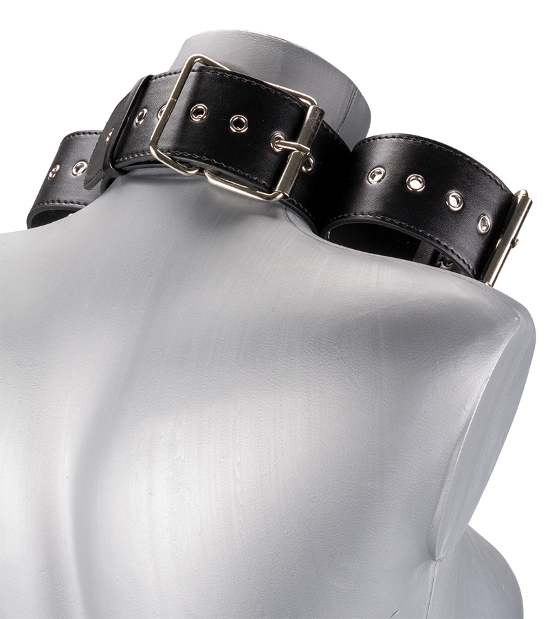 Neck and wrist BDSM restraints