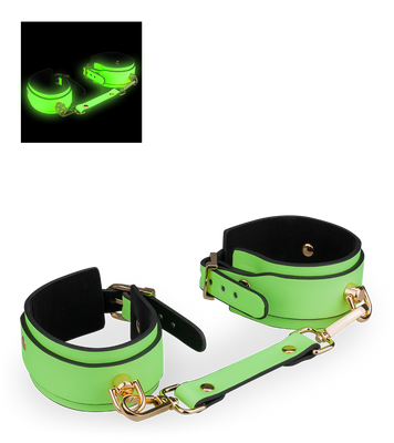 Neon green handcuffs