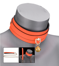 Load image into Gallery viewer, Neon orange collar and lead