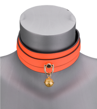 Load image into Gallery viewer, Neon orange collar and lead
