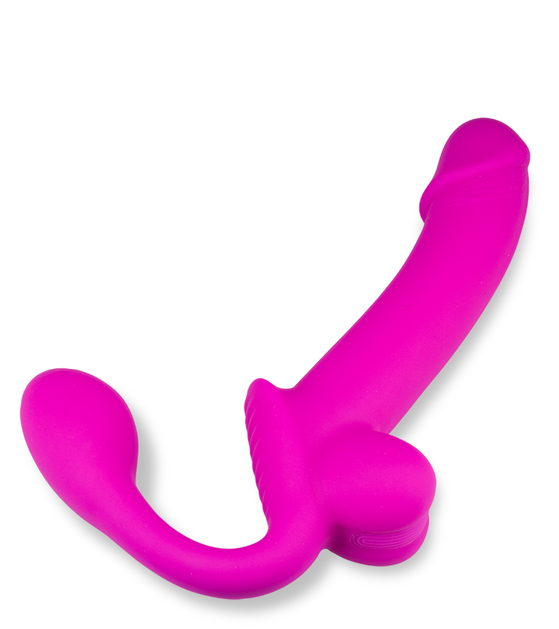 Nightlong silicone ejaculating strap-on dildo