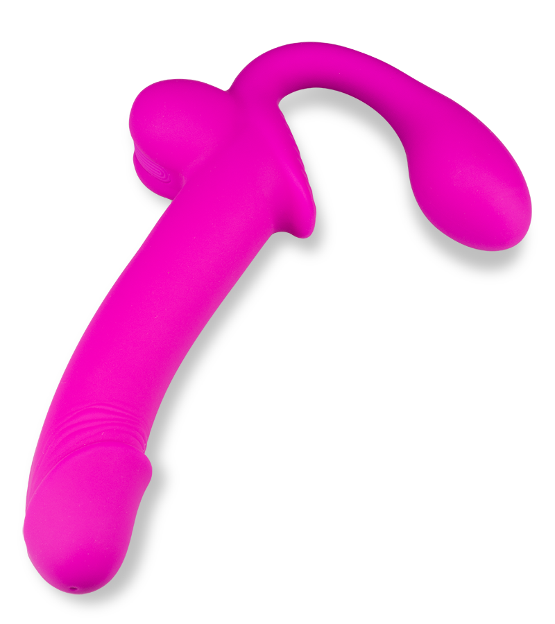 Nightlong silicone ejaculating strap-on dildo