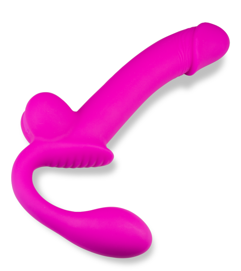 Nightlong silicone ejaculating strap-on dildo