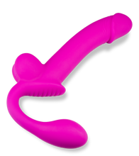 Load image into Gallery viewer, Nightlong silicone ejaculating strap-on dildo