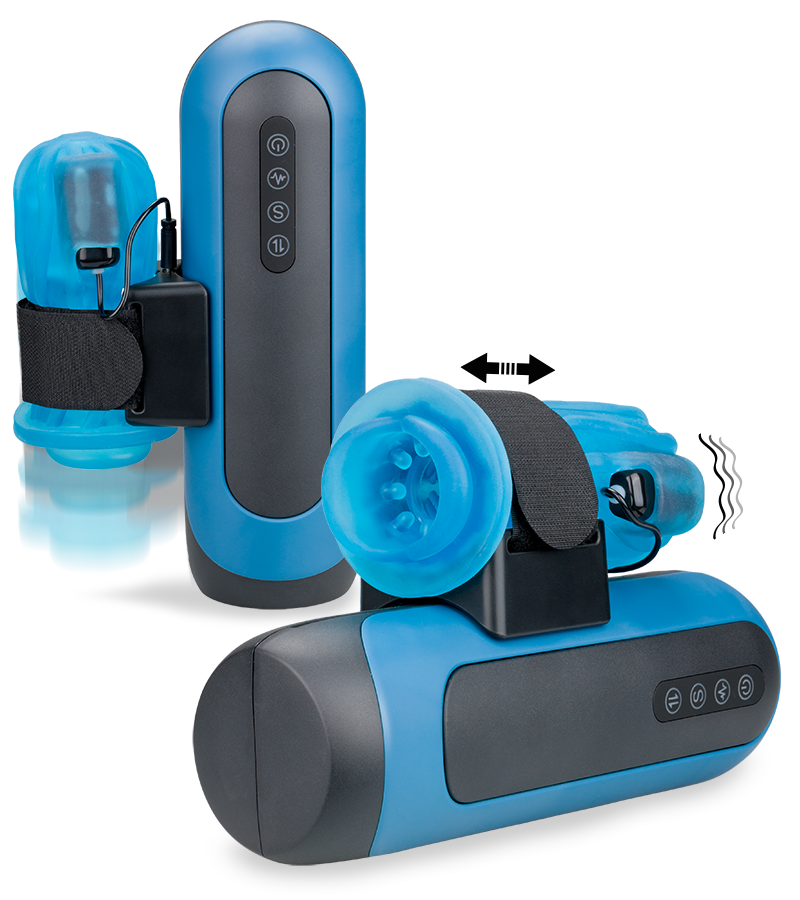 November thrusting and vibrating masturbator