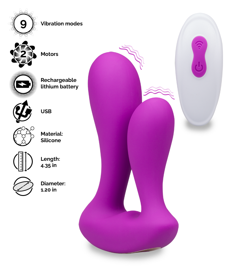 Number double penetration vibrator