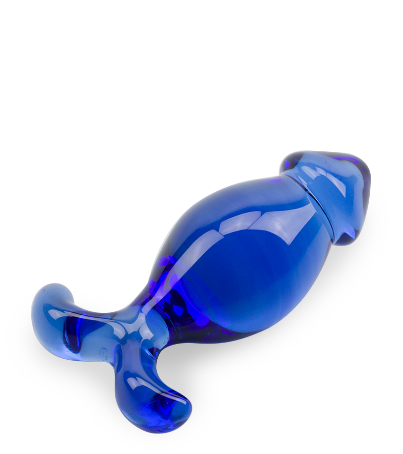 Ocean glass butt plug