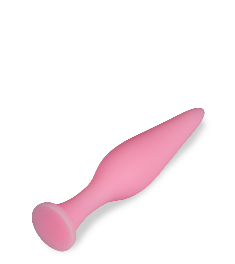 Olive suction-cup anal plug