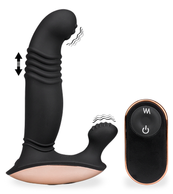 Oliver thrusting and vibrating prostate massager