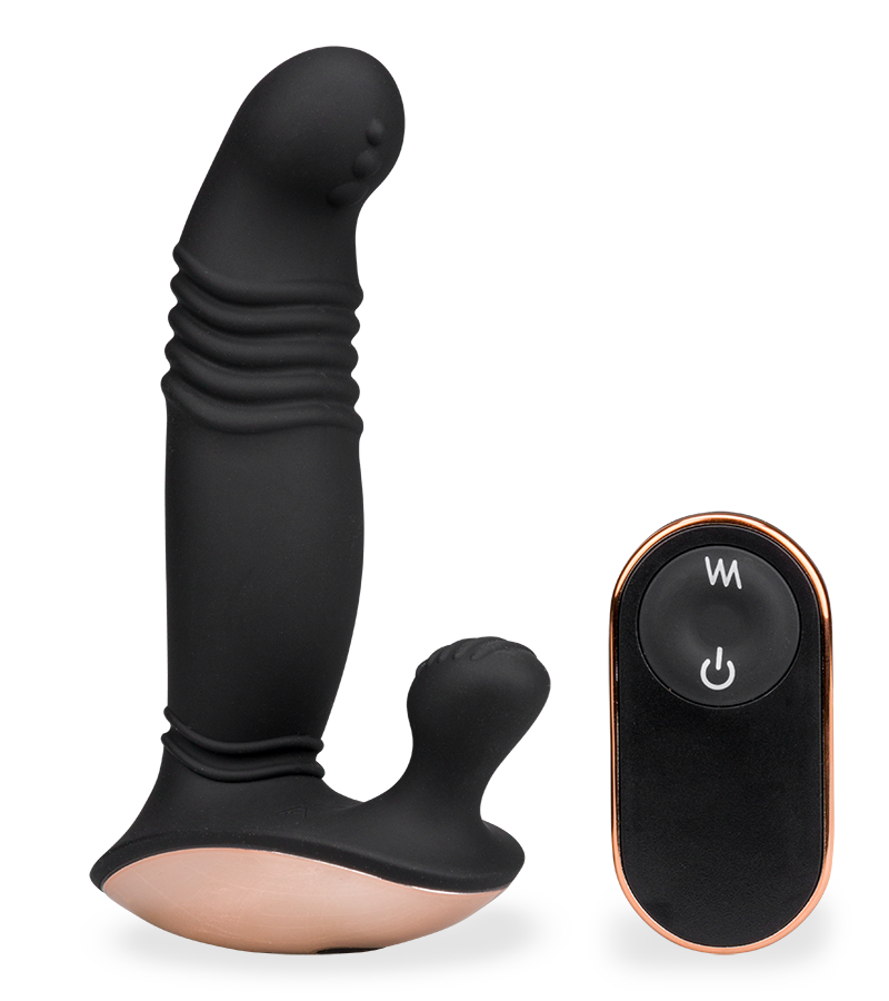 Oliver thrusting and vibrating prostate massager