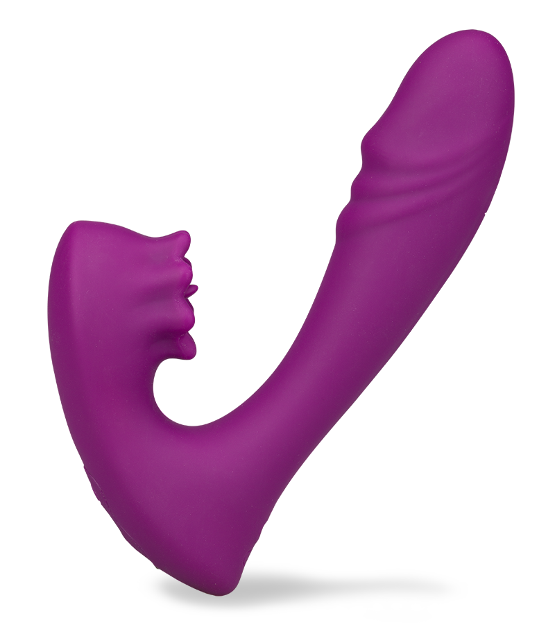 Oracle dual-stimulation throbbing vibrator