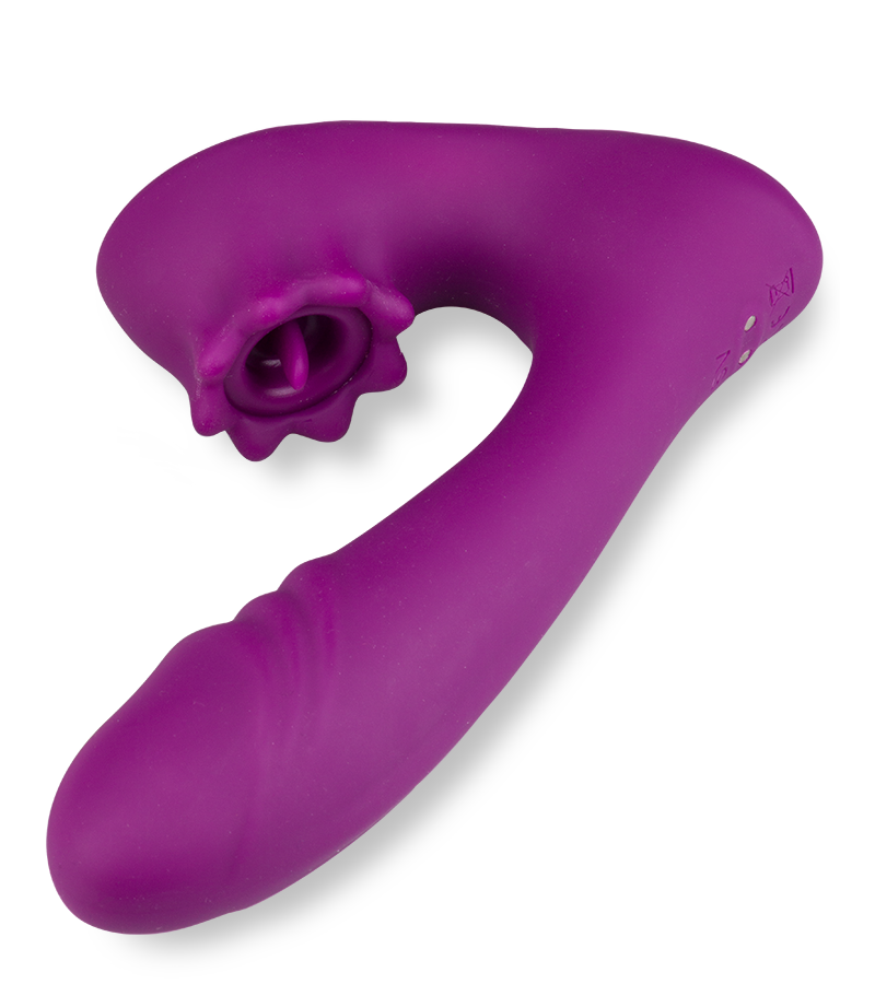 Oracle dual-stimulation throbbing vibrator