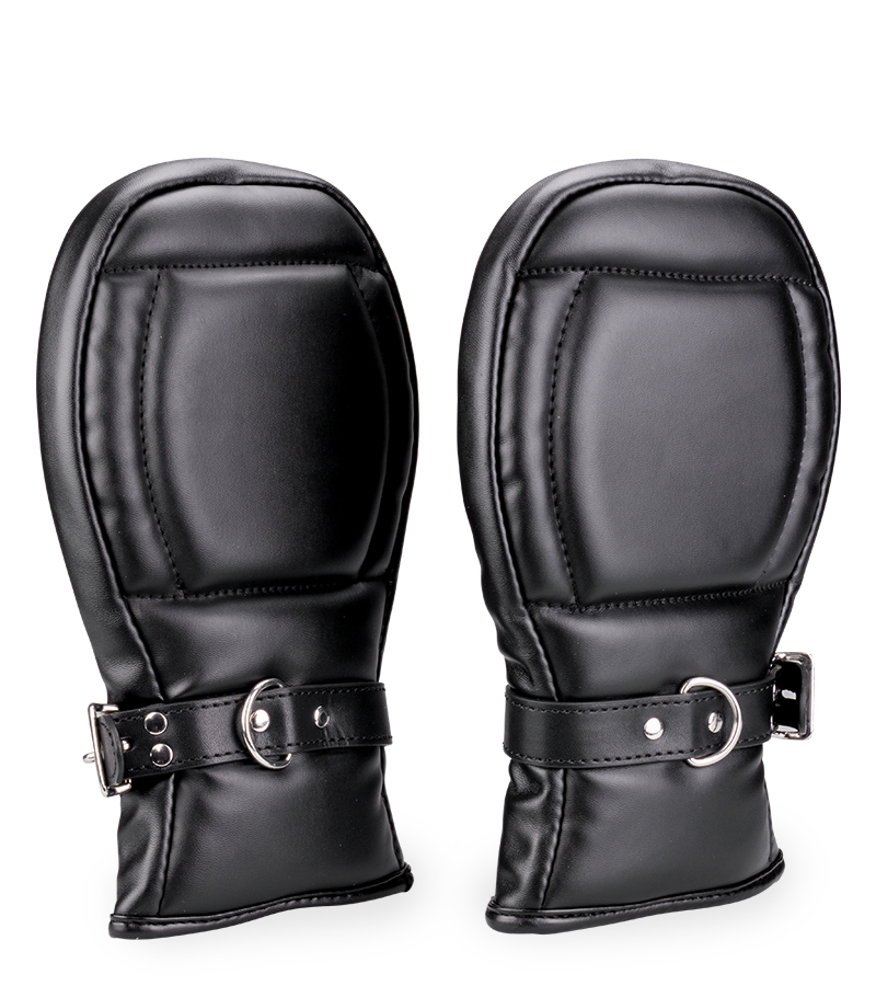 Padded protective gloves for puppy play