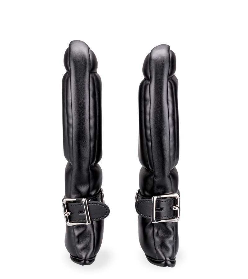 Padded protective gloves for puppy play