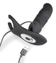 Load image into Gallery viewer, Paris vibrating and thrusting prostate stimulator with testicle massager