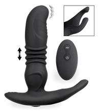 Load image into Gallery viewer, Paris vibrating and thrusting prostate stimulator with testicle massager