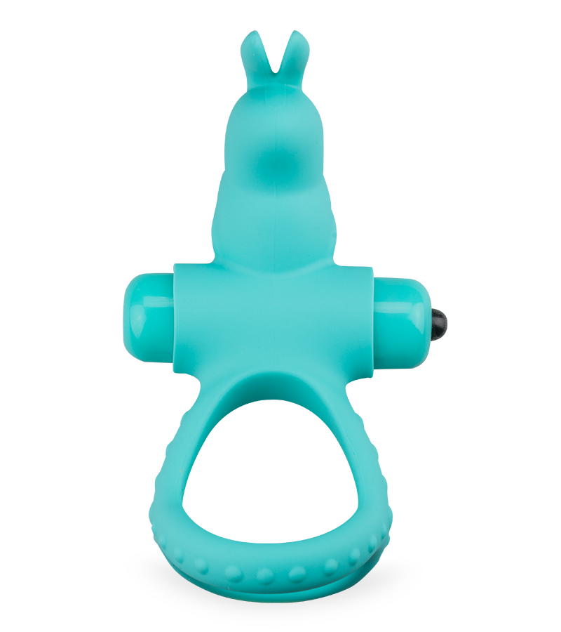 Passionate triple cock ring with vibrating rabbit