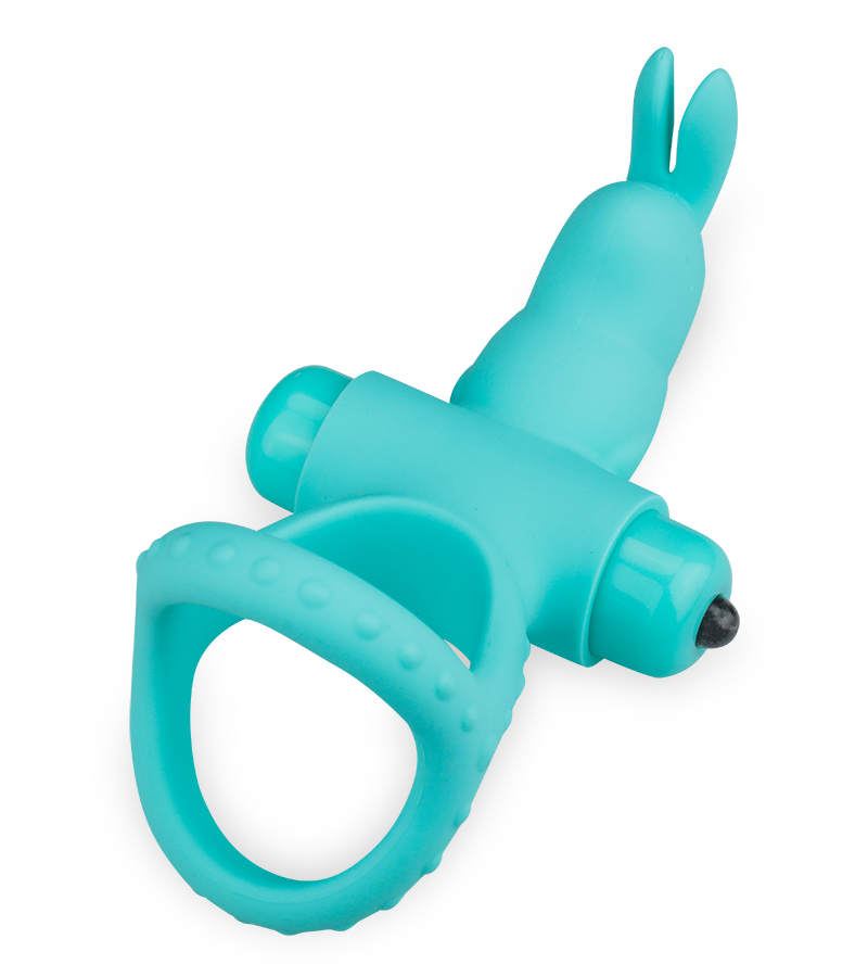 Passionate triple cock ring with vibrating rabbit