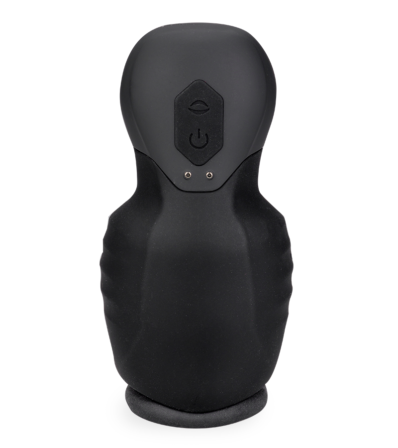 Payne vibrating and sucking penis tip masturbator