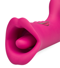 Load image into Gallery viewer, Peace G-spot tapping rabbit vibrator with licking tongue