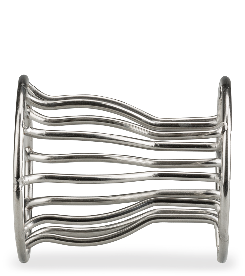 Peep tunnel butt plug with metal bars