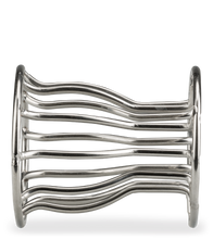 Load image into Gallery viewer, Peep tunnel butt plug with metal bars