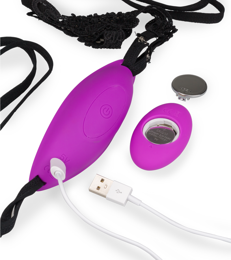 Penelope massaging and vibrating knickers