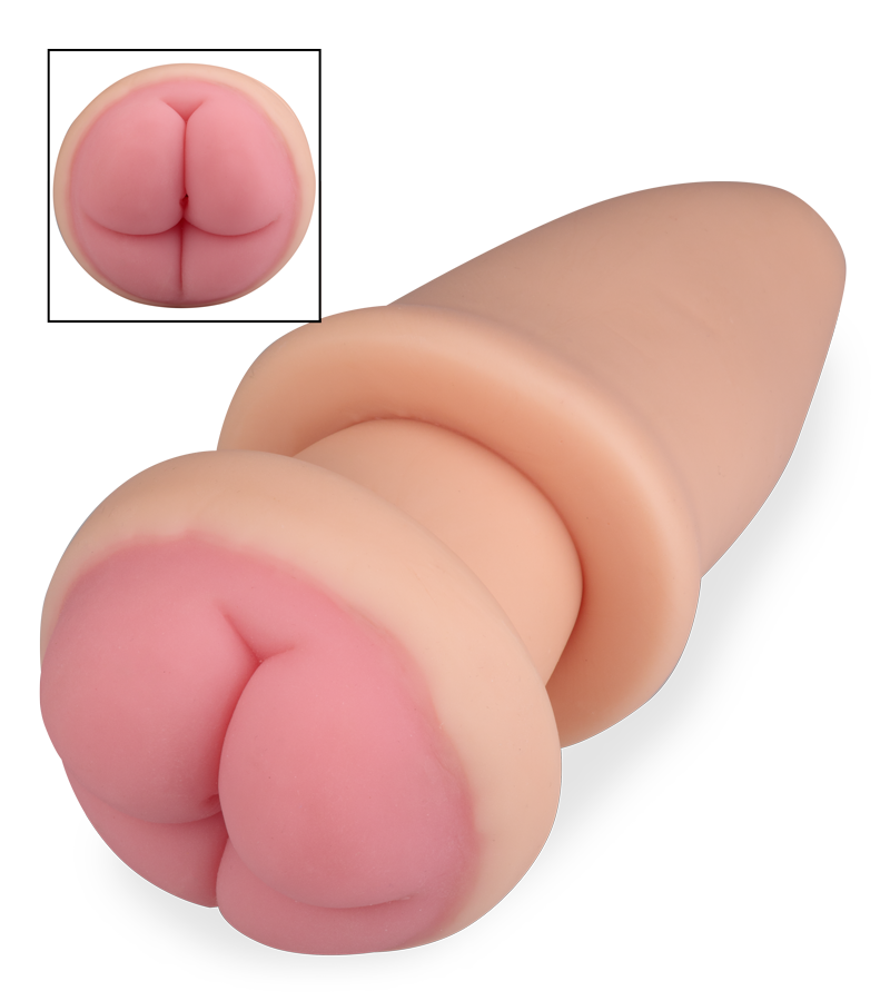 Penetrable butt plug for two