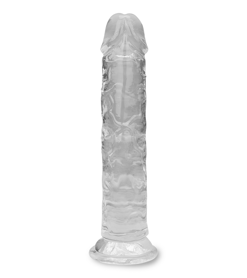 Phantom clear suction cup dildo