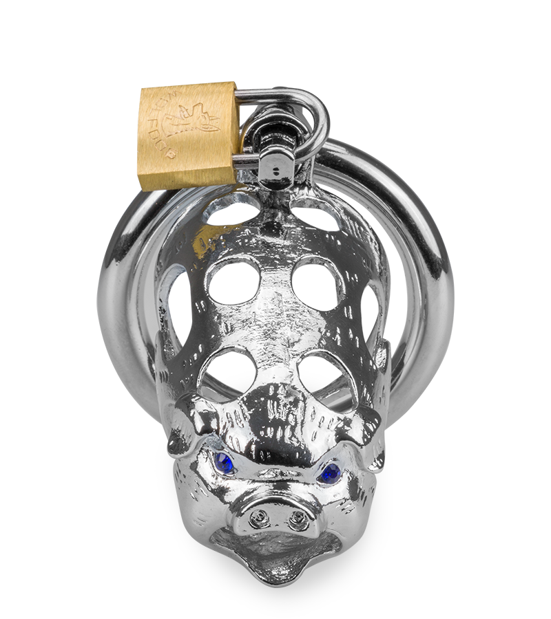 Pig Chinese zodiac penis chastity cage