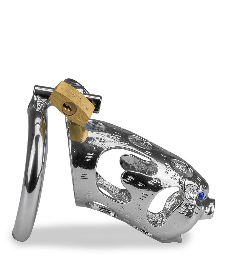 Pig Chinese zodiac penis chastity cage