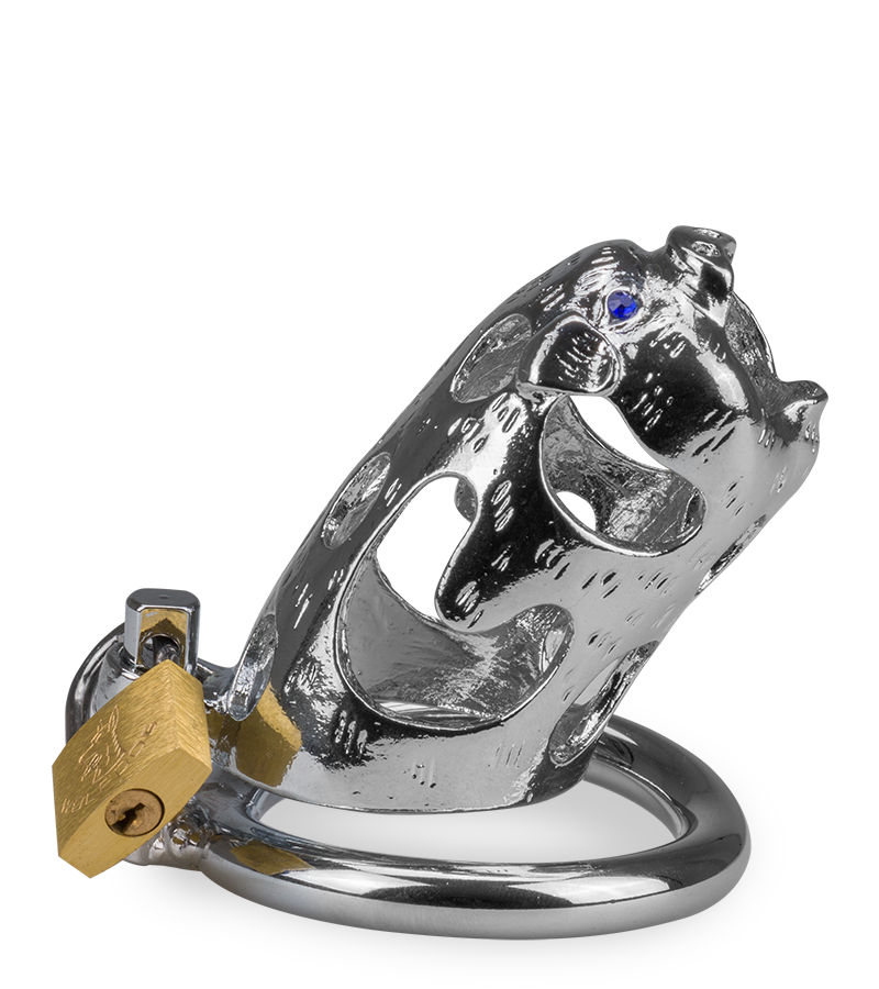 Pig Chinese zodiac penis chastity cage