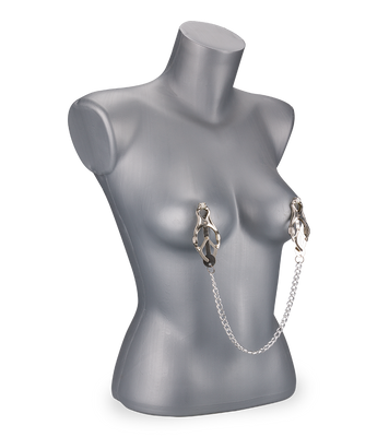 Pincher nipple clamps with chain