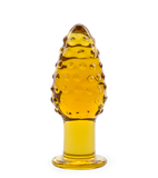 Pineapple glass butt plug