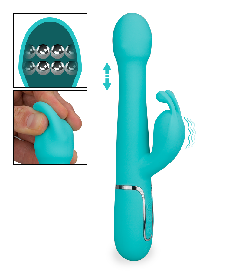 Planet thrusting rabbit vibrator