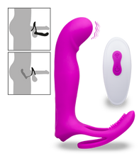 Load image into Gallery viewer, Poly multifunctional vibrator with cock ring