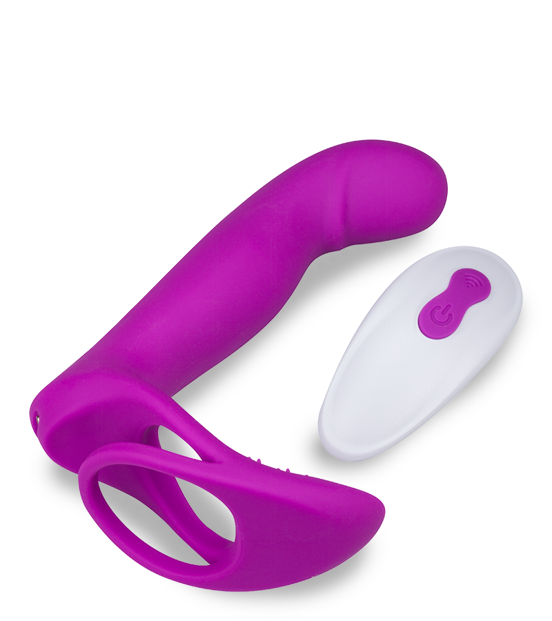 Poly multifunctional vibrator with cock ring