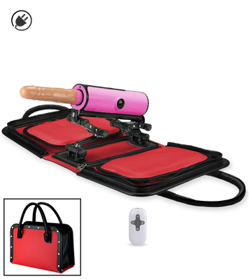 Portable sex machine with 3-mode remote control