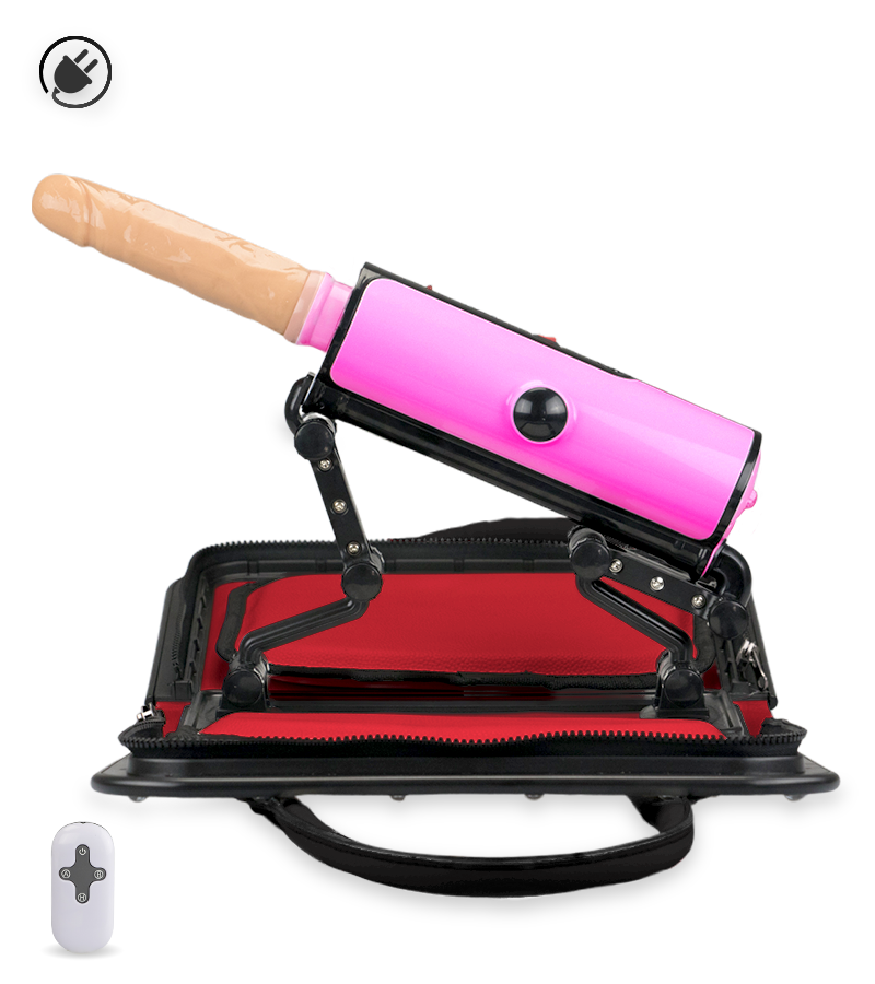 Portable sex machine with 3-mode remote control