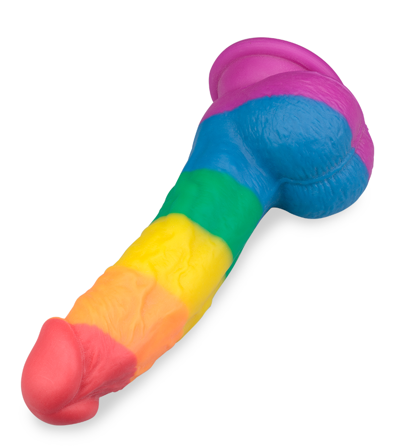 Pride realistic curved suction cup dildo
