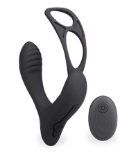 Load image into Gallery viewer, Pro P vibrating prostate massager with double cock ring