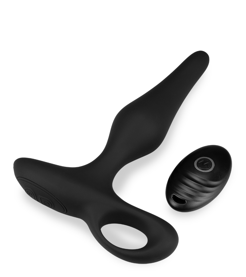 Pulsy remote-controlled vibrating plug