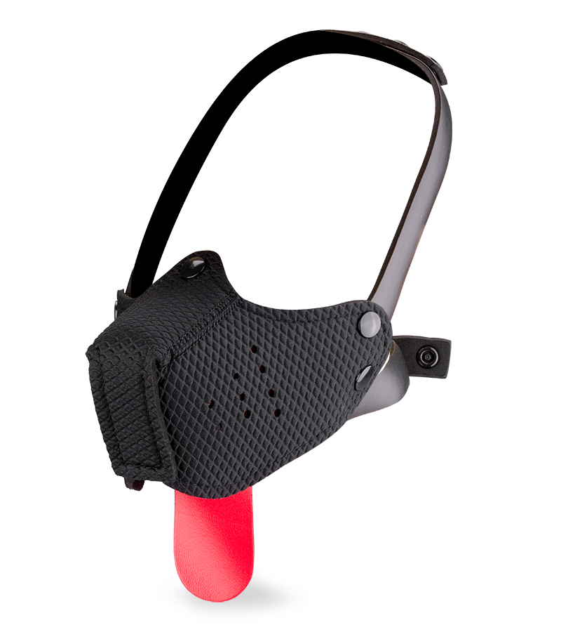 Puppy Play muzzle with tongue