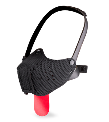 Puppy Play muzzle with tongue