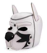 Load image into Gallery viewer, Puppy play neoprene dog hood with moustache