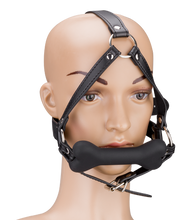 Load image into Gallery viewer, Puppy Play silicone dog bone harness gag 4.75 inches