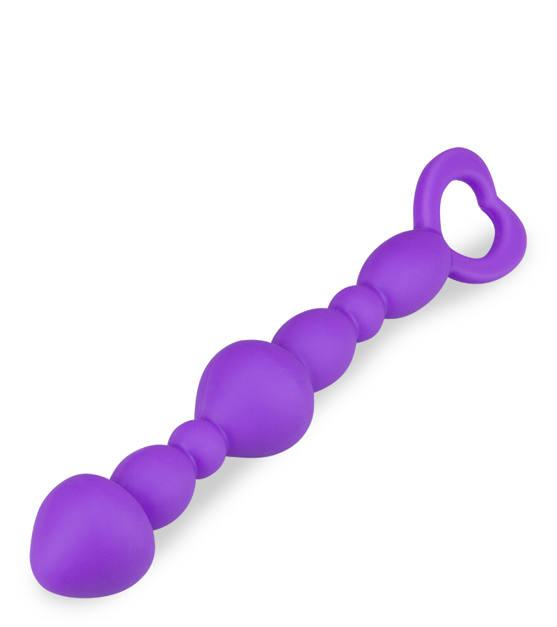 Purple anal beads
