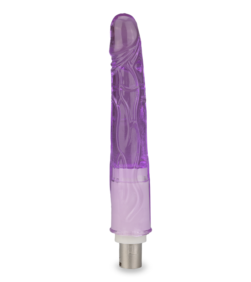 Purple dildo attachment for sex machine