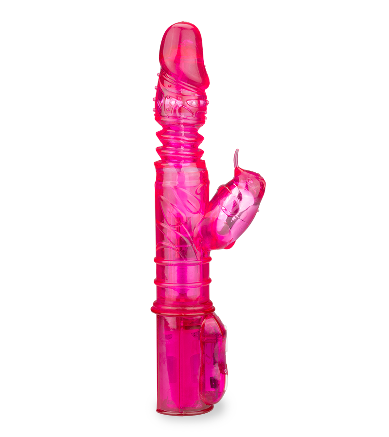 Purple up and down tickler rabbit vibrator