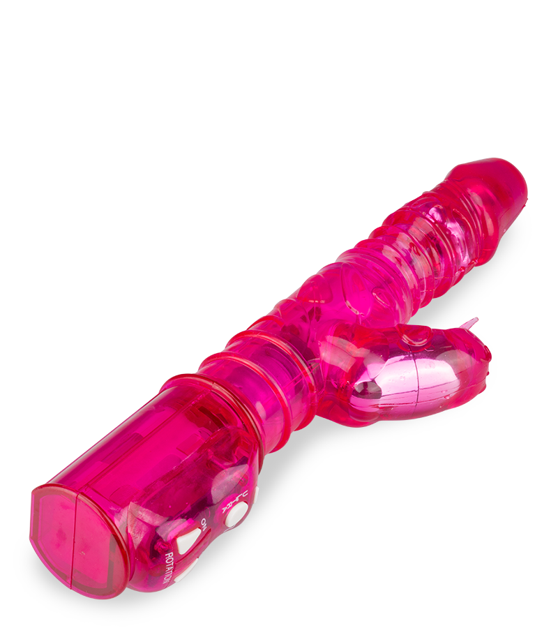 Purple up and down tickler rabbit vibrator